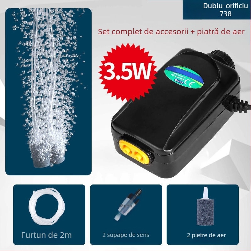 Songbao Pompă de Oxigen pentru Acvariu, Extrem de Silențioasă, pentru Uz Casnic