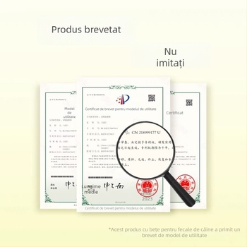 Unealtă pentru colectarea fecalelor câinilor în timpul plimbărilor în aer liber