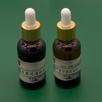 Set de îngrijire a urechilor: lingură pentru urechi non-luminată și cremă de îngrijire, ameliorare a roșeții și a mâncării, 10–20 g