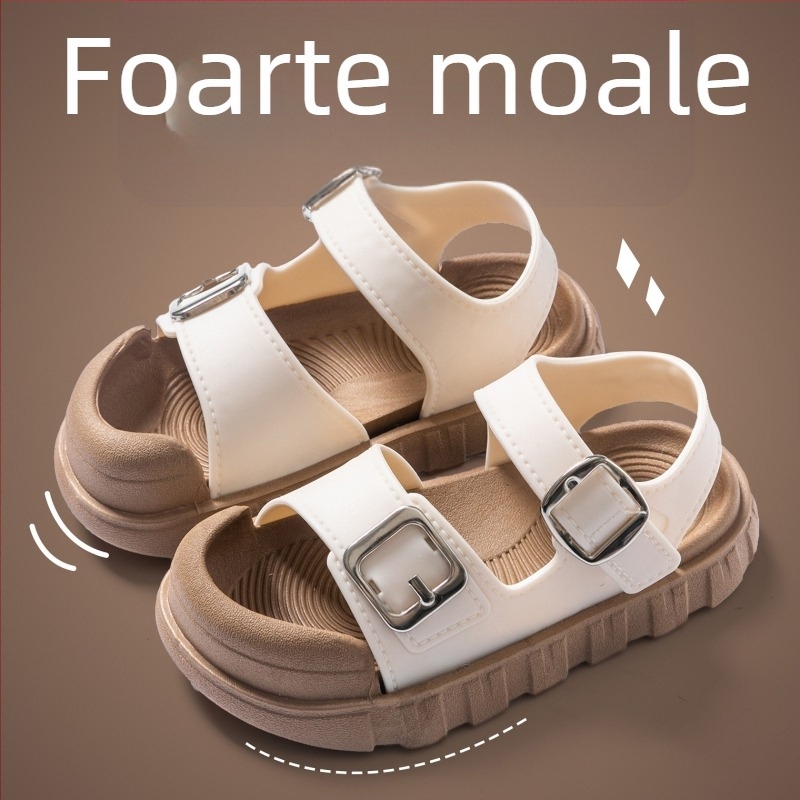 Sandale de plajă unisex – partea superioară din PVC, talpă din PVC, închidere cu cataramă, talpă antiaderentă moale, primăvara 2025