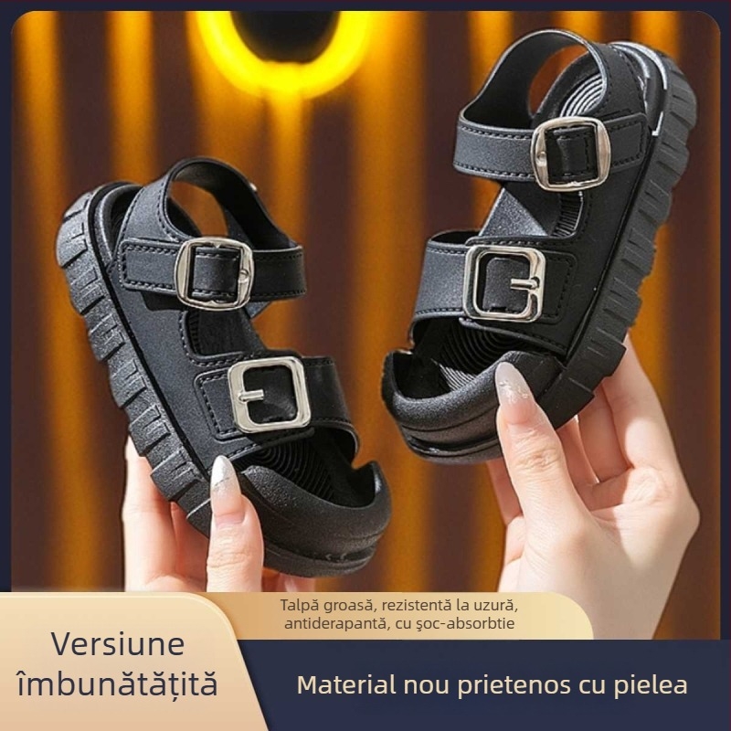 Sandale de plajă unisex – partea superioară din PVC, talpă din PVC, închidere cu cataramă, talpă antiaderentă moale, primăvara 2025