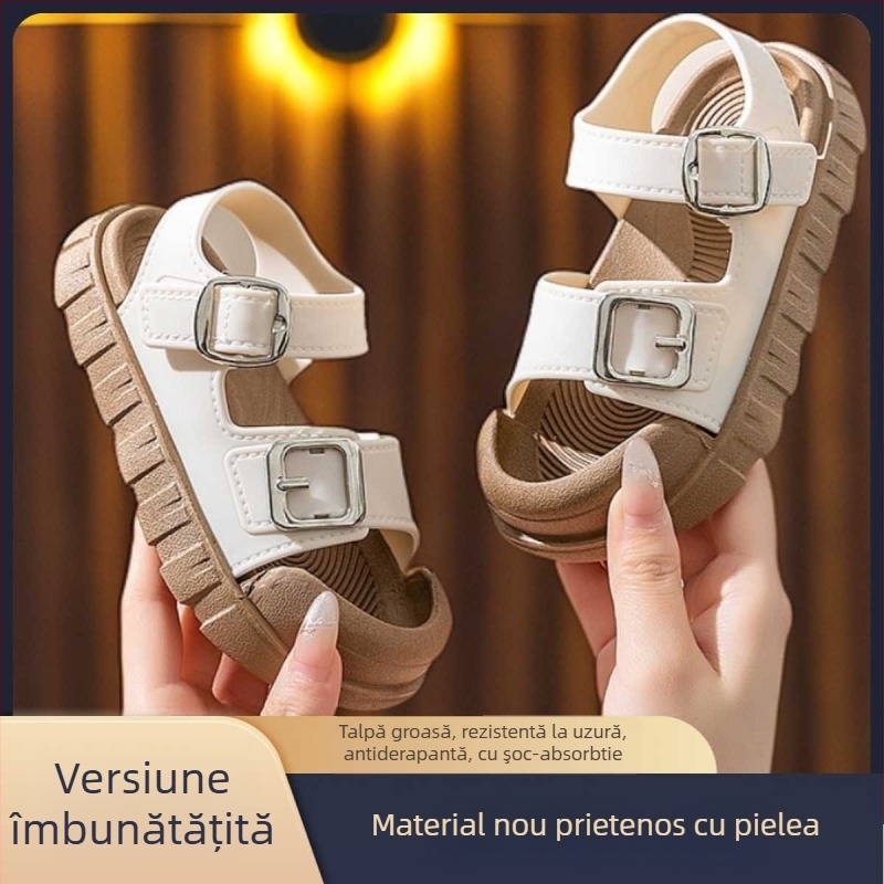 Sandale de plajă unisex – partea superioară din PVC, talpă din PVC, închidere cu cataramă, talpă antiaderentă moale, primăvara 2025