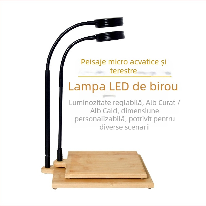 Lampa LED pentru acvariu impermeabilă economisire de energie pentru micropeisaje cu mușchi