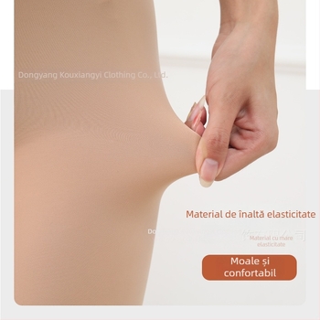 Colanți pentru femei din nailon, căptușiți cu fleece, groși, fără cusături, lungime integrală, toamnă-iarnă