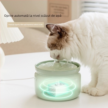 Dispenser ceramic de apă pentru pisici, Star ceramics, accesorii pentru animale de companie