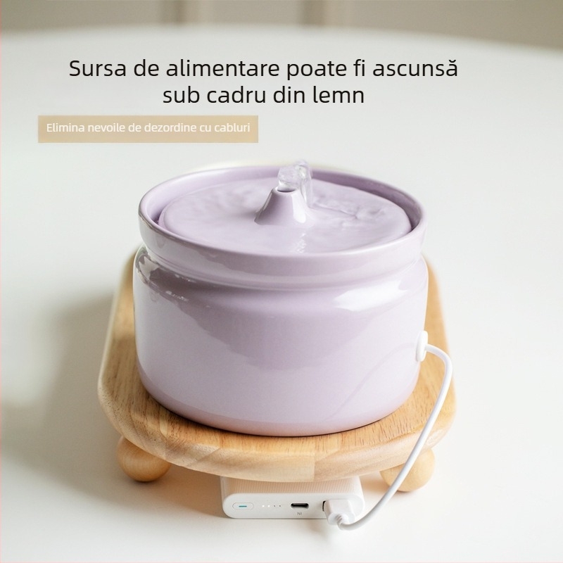Dispenser ceramic de apă pentru pisici, Star ceramics, accesorii pentru animale de companie