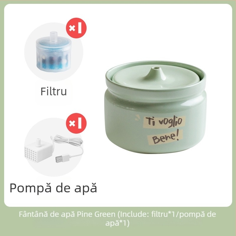 Dispenser ceramic de apă pentru pisici, Star ceramics, accesorii pentru animale de companie