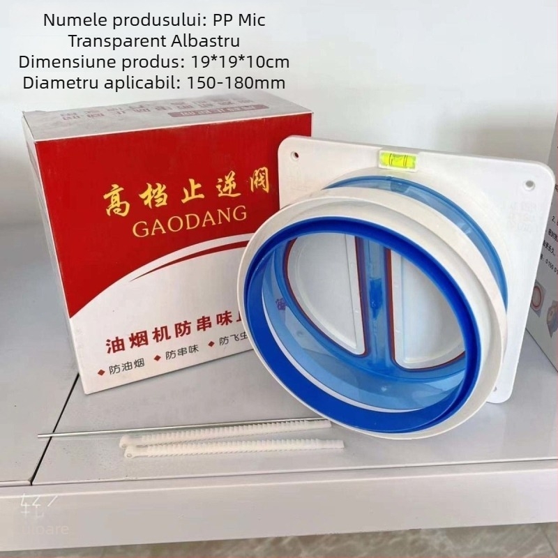 Valvă de control pentru hota de bucătărie, universală, montaj snap-on, corp din plastic; Marcă: Altă; Certificare: Niciuna
