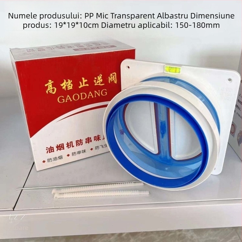 Valvă de control pentru hota de bucătărie, universală, montaj snap-on, corp din plastic; Marcă: Altă; Certificare: Niciuna