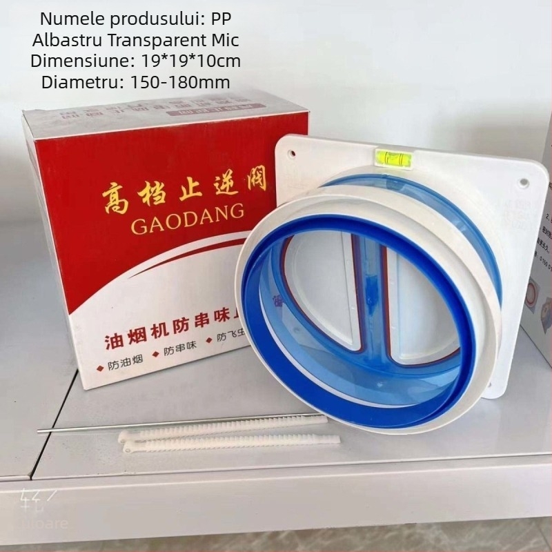 Valvă de control pentru hota de bucătărie, universală, montaj snap-on, corp din plastic; Marcă: Altă; Certificare: Niciuna
