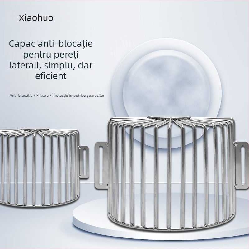 Capac de drenaj anti-blocare pentru acoperișuri, balcoane și drenuri laterale – design semi-circular, Xiaohe