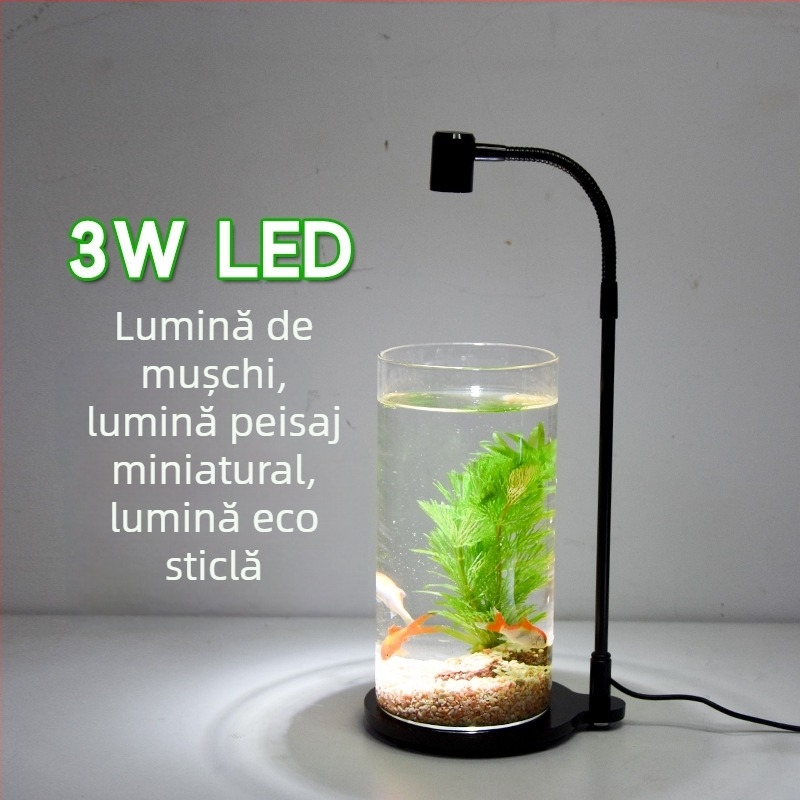 Lampă LED de creștere a plantelor pentru suculente și plante în ghivece – spectru complet, 3W, 0,5 kg