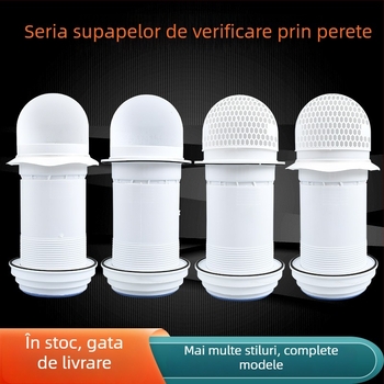 Valvă de sens invers pentru bucătărie prin perete, pentru hotă din sticlă, plastic, stil modern minimalist