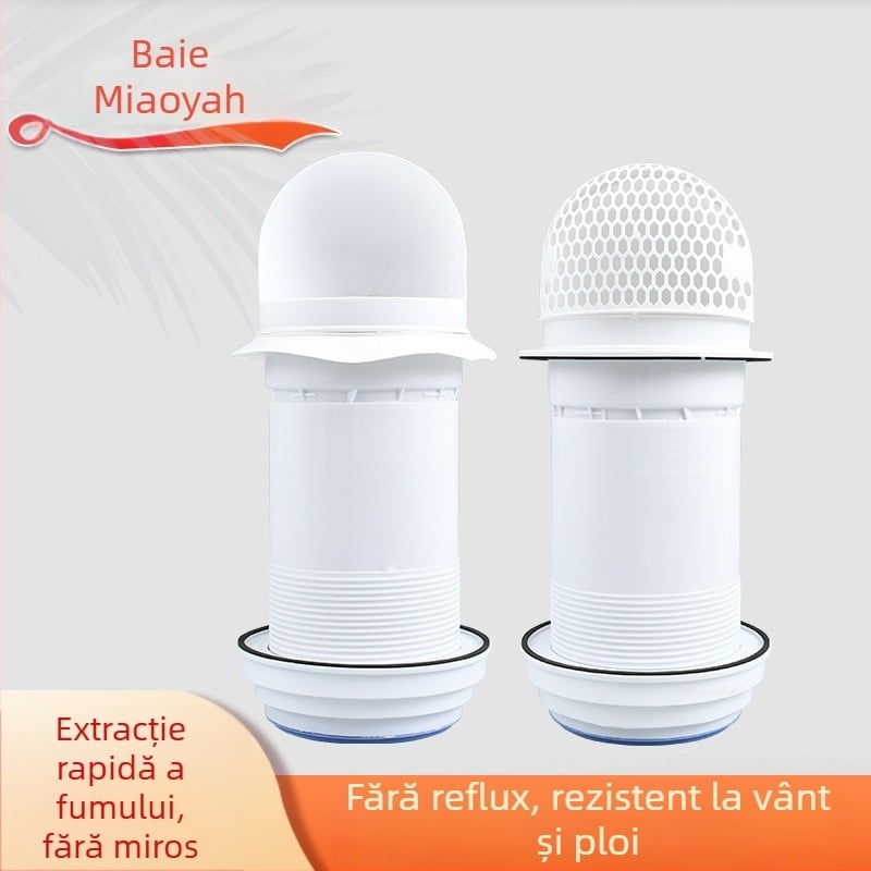 Valvă de sens invers pentru bucătărie prin perete, pentru hotă din sticlă, plastic, stil modern minimalist