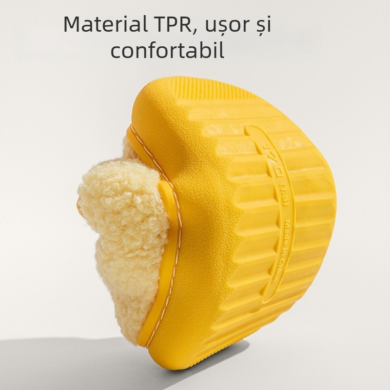 Pantofi de interior din bumbac pentru copii – Vârste 1–6 ani, Material superior: țesătură, Model: desen animat, Talpă: TPR, Stil: drăguț