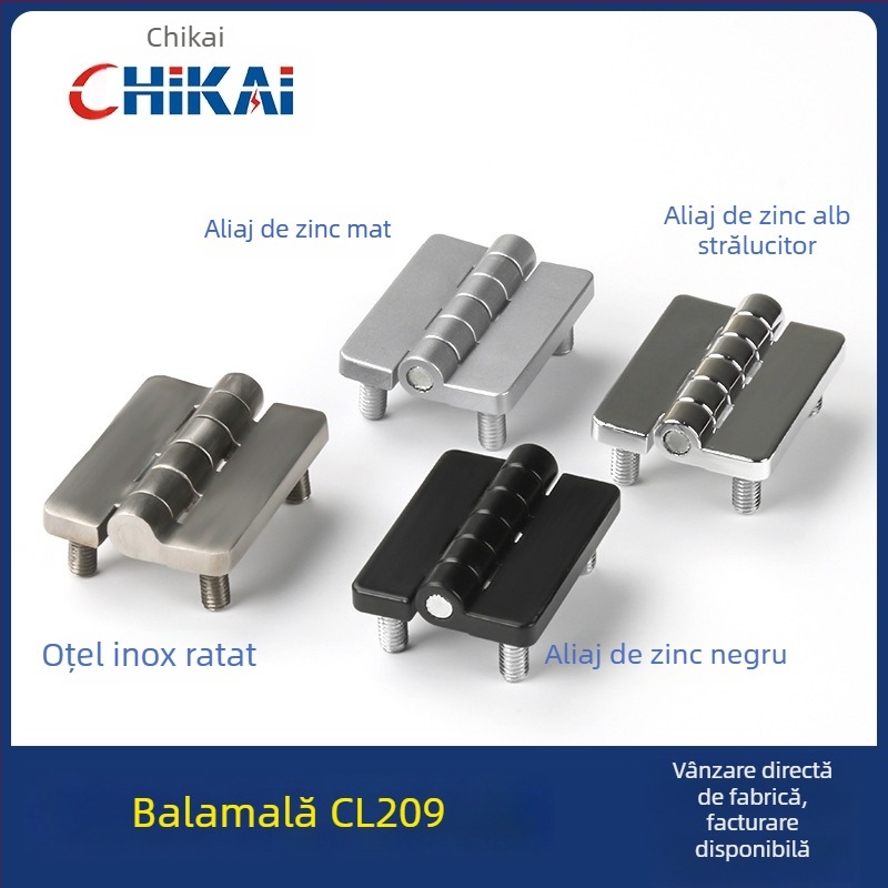 Balama CL209 pentru cutii de distribuție, din aliaj de zinc; modele CL209-1, CL209-A, CL209-1C; material: aliaj de zinc; finisaj de suprafață: electroplacare și polisare; marcă: Chikai