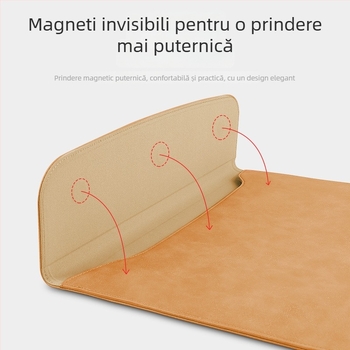 Husă de protecție cu închidere magnetică, ultr-subțire, pentru laptopuri, compatibilă cu MacBook Pro/Air, Lenovo, Huawei, iPad