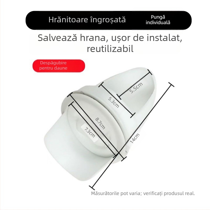 Hrănitor automat pentru găini cu protecție împotriva rozătoarelor, construcție din plastic, set complet de alimentare automată, potrivit pentru acvariu
