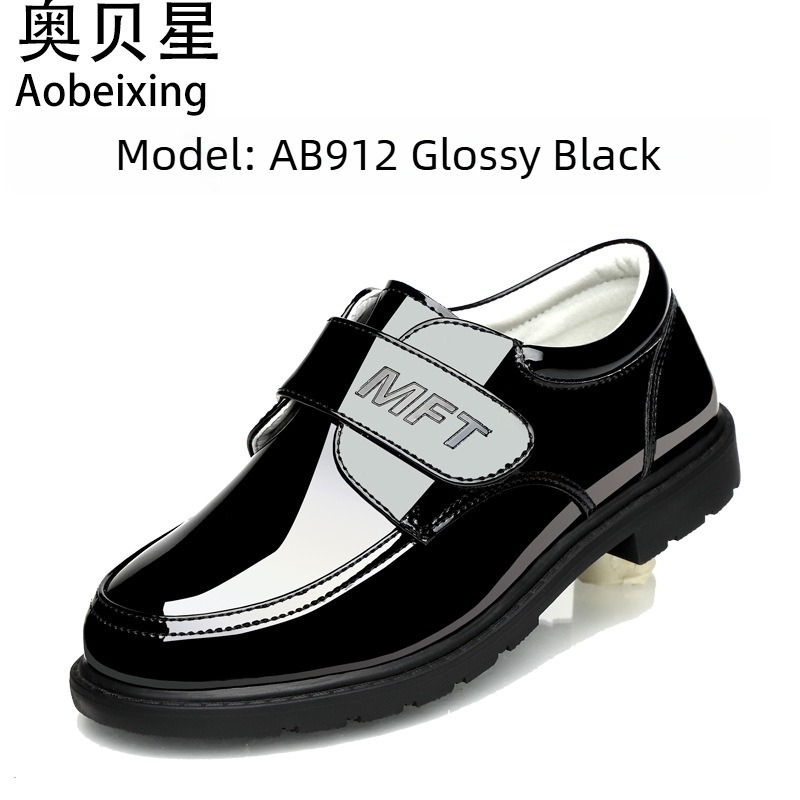 Pantofi pentru copii din PU, stil britanic, talpă din cauciuc, Slip-On, talpă joasă