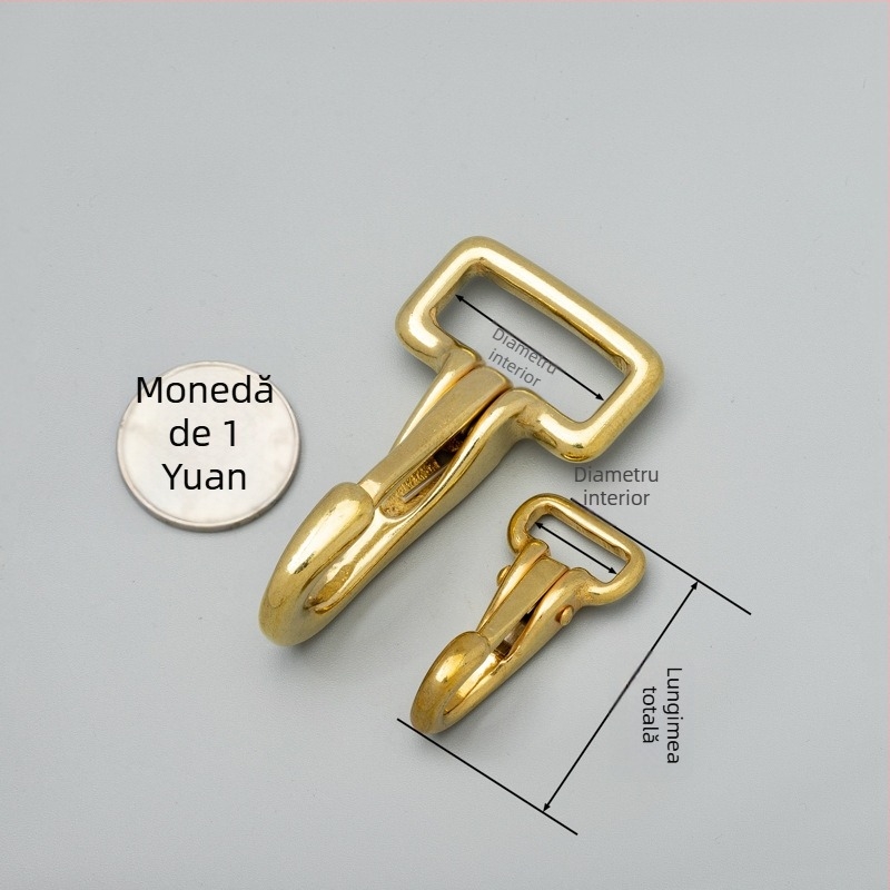 Cârlig din alamă pentru geantă cu cataramă - Tuoxin seria 56B, accesorii din piele