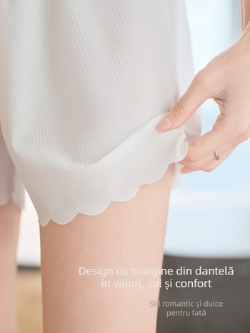 Pantaloni all-in-one din nailon, lungime trei sferturi, croi lejer, respirabili, anti-transparență, primăvara 2025