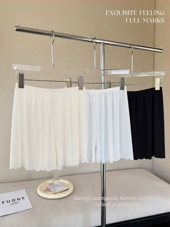 Pantaloni all-in-one din nailon, lungime trei sferturi, croi lejer, respirabili, anti-transparență, primăvara 2025