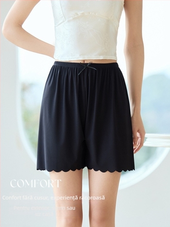 Pantaloni all-in-one din nailon, lungime trei sferturi, croi lejer, respirabili, anti-transparență, primăvara 2025