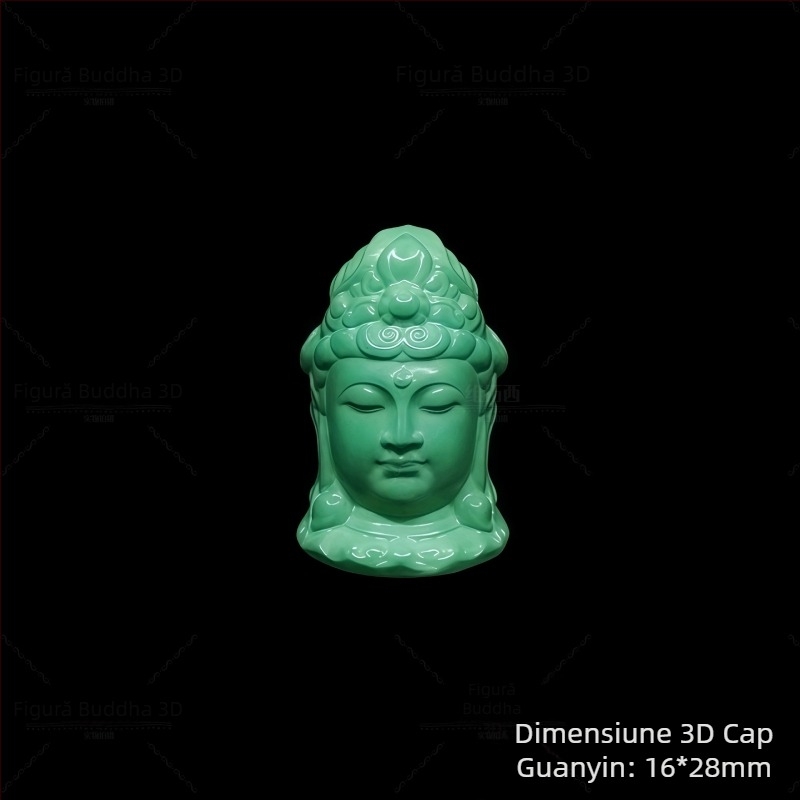 Pandant din magnezit cu gravură Guanyin, Buddha Maitreya și Pixiu; talisman; formă: mărgele în formă de măr / mărgele de tip vechi; prelucrare: gravare și polisare; Origine: Shanwei; Stil: lux ușor