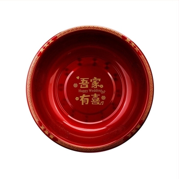 Set de bazine din fier pentru nuntă – pereche pentru zestre și decor, model text, agățare cu bandă adezivă, ambalare standard