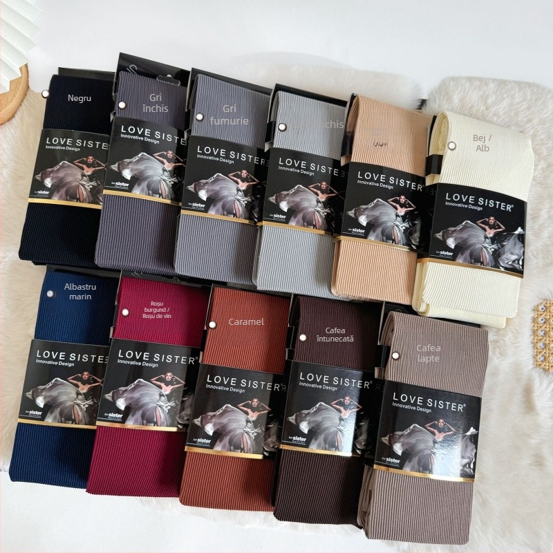 Colanți din velur pentru modelare, cu model simplu, subțiri, nylon 80–90%