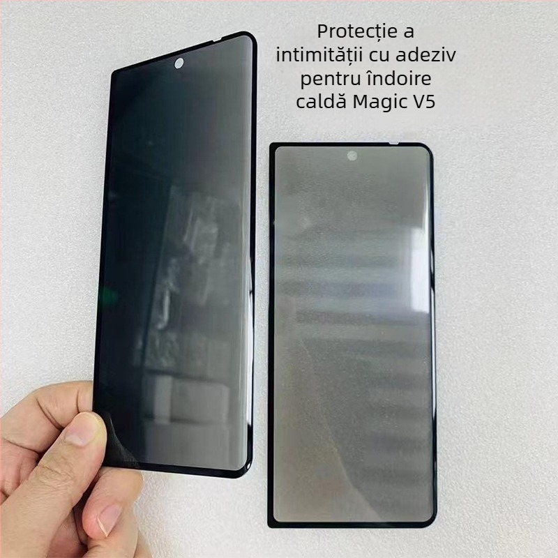 Protecție ecran din sticlă călită pentru Honor Magic V5 și Magic V3, HD, protecție a confidențialității ecranului, anti-amprentă, anti-cădere, auto-reparare