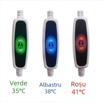 Șezut de toaletă cu încălzire prin termostat, design mare în formă U, încălzire electrică cu temperatură constantă, material PP, distanță reglabilă a găurilor de montaj 12–17 cm