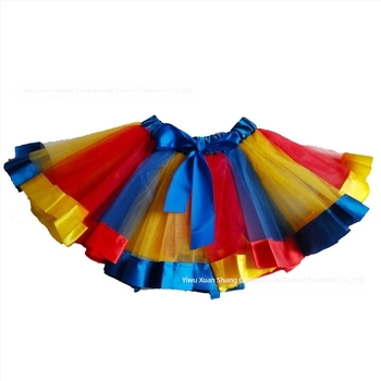 Fustă pentru copii cu croială neregulată – material din nylon; material principal 90% poliester, pentru fete 3–8 ani, vară