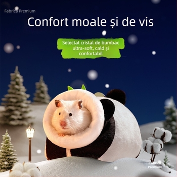 Cuib pentru animale de companie, cald iarna — material: floare de mătase; adăpost de iarnă pentru animale mici