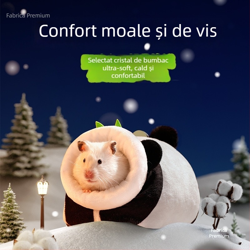 Cuib pentru animale de companie, cald iarna — material: floare de mătase; adăpost de iarnă pentru animale mici