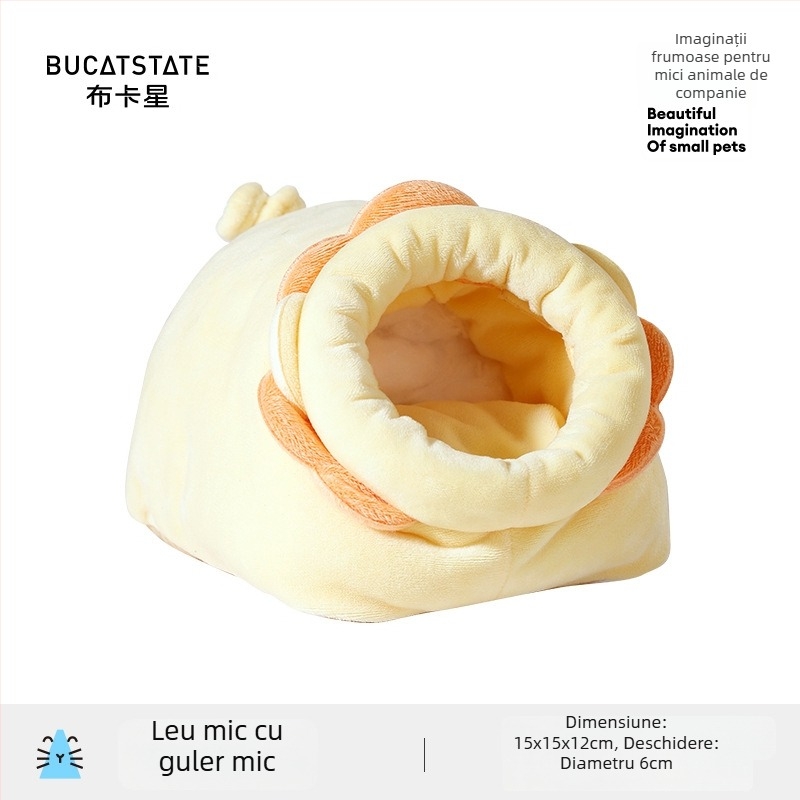 Cuib pentru animale de companie, cald iarna — material: floare de mătase; adăpost de iarnă pentru animale mici