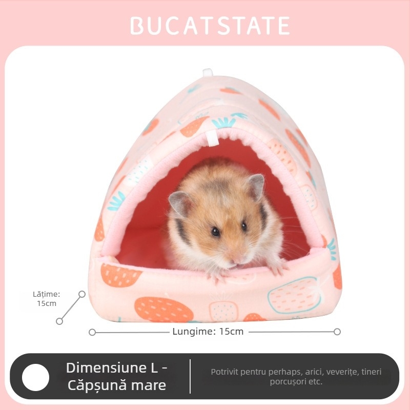 Cuib pentru animale de companie, cald iarna — material: floare de mătase; adăpost de iarnă pentru animale mici