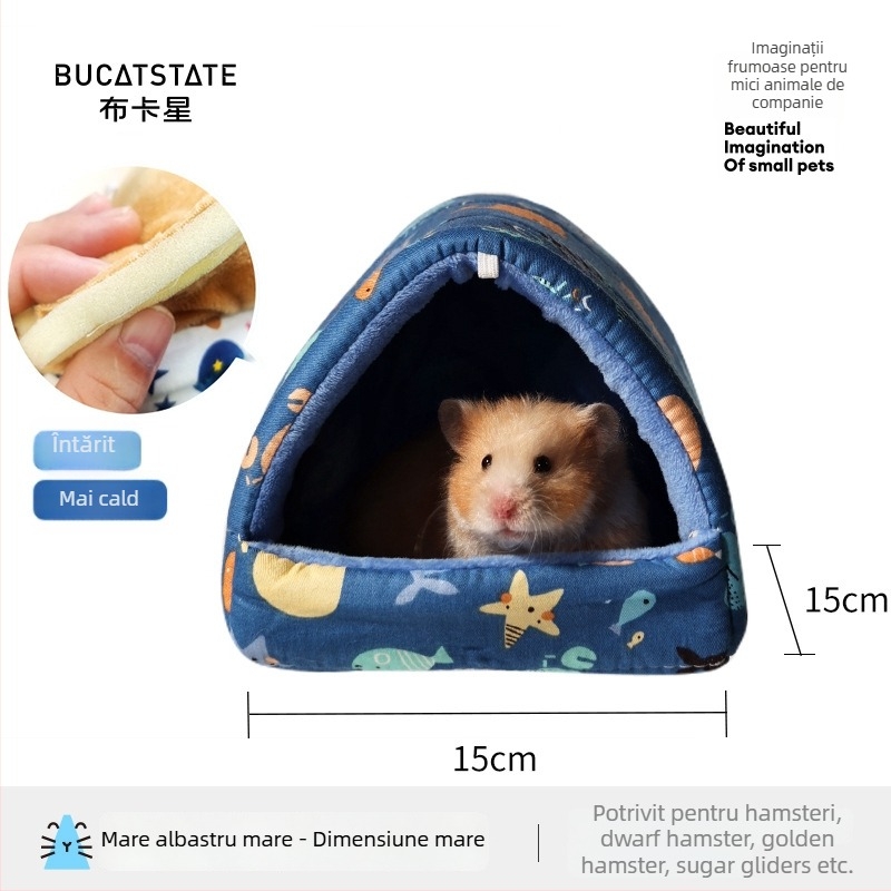 Cuib pentru animale de companie, cald iarna — material: floare de mătase; adăpost de iarnă pentru animale mici