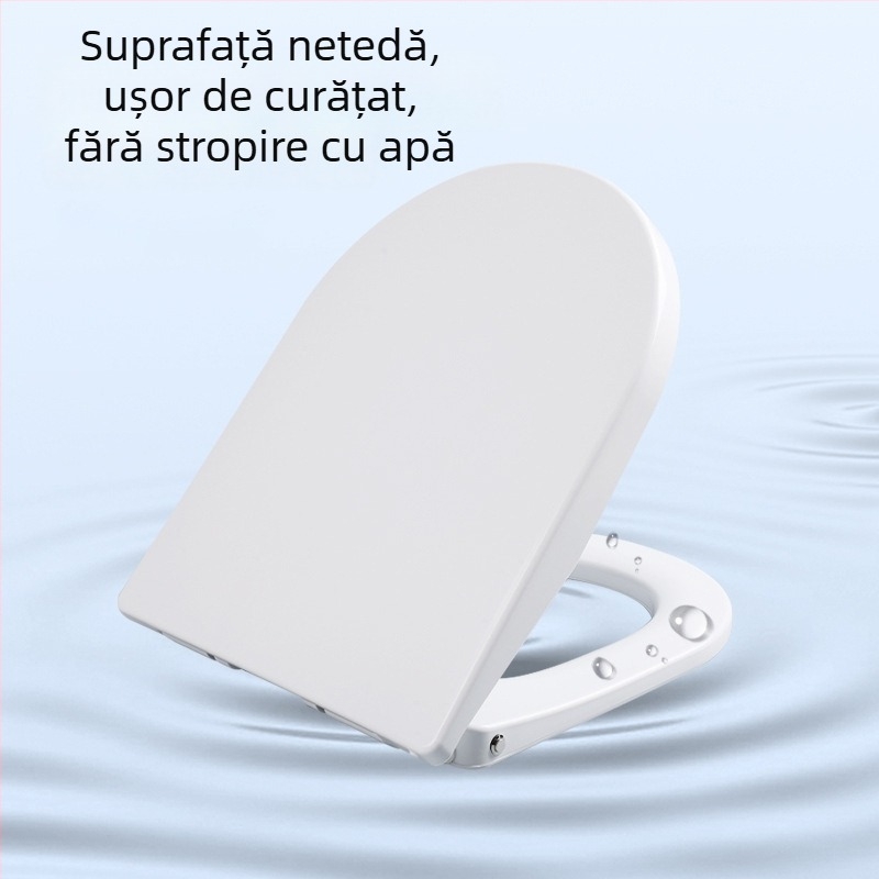 Scaun de toaletă inteligent cu temperatură constantă, panou PP, distanța dintre găuri reglabilă, stil minimalist, fără telecomandă.