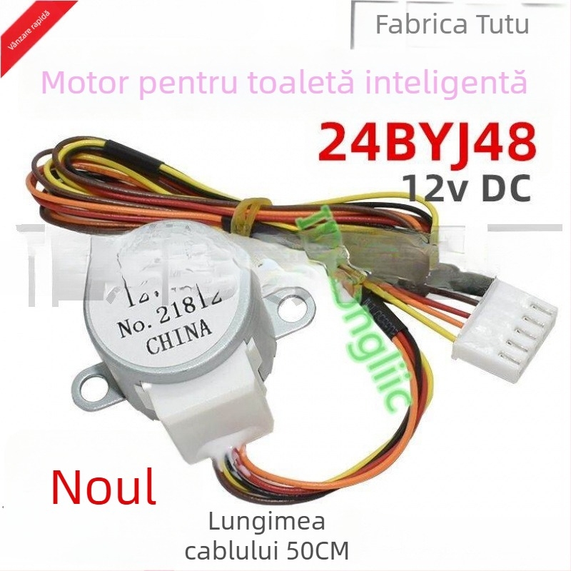 24BYJ48 Motor pas cu pas pentru ventilul de flux al apei la capacul de toaletă/bideu, 12V