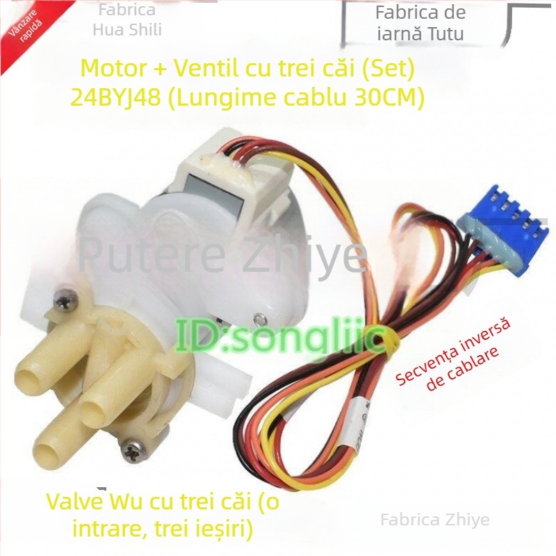 24BYJ48 Motor pas cu pas pentru ventilul de flux al apei la capacul de toaletă/bideu, 12V