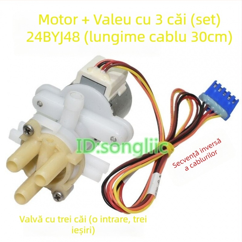 24BYJ48 Motor pas cu pas pentru ventilul de flux al apei la capacul de toaletă/bideu, 12V