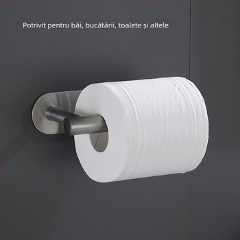 Yong qi suport de hârtie igienică din oțel inoxidabil - montaj pe perete fără găuri, formă pătrată, finisaj șlefuit, vopsire prin pulverizare, stil modern minimalist