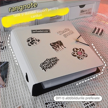 Album pentru carduri și fotografii cu foi detașabile, 50 de pagini, logo tipărit, personalizare disponibilă, Marcă: Cami