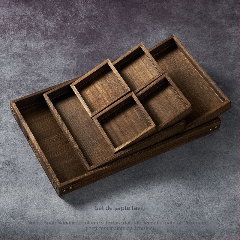 Tava de ceai vintage – recuzită pentru fotografie culinară, farfurie în stil antic pentru compoziții still life cu mooncake, stil național