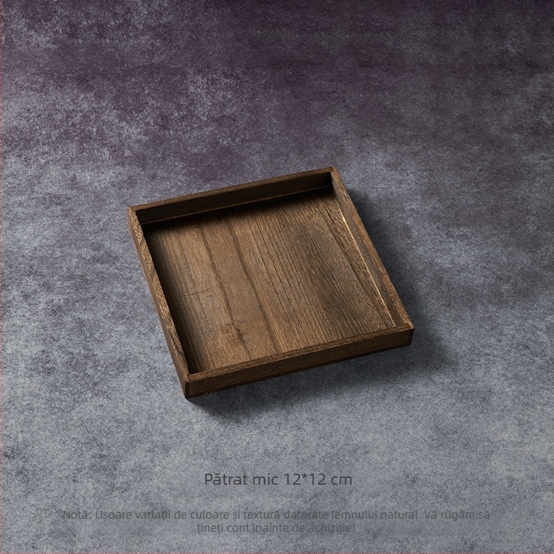 Tava de ceai vintage – recuzită pentru fotografie culinară, farfurie în stil antic pentru compoziții still life cu mooncake, stil național