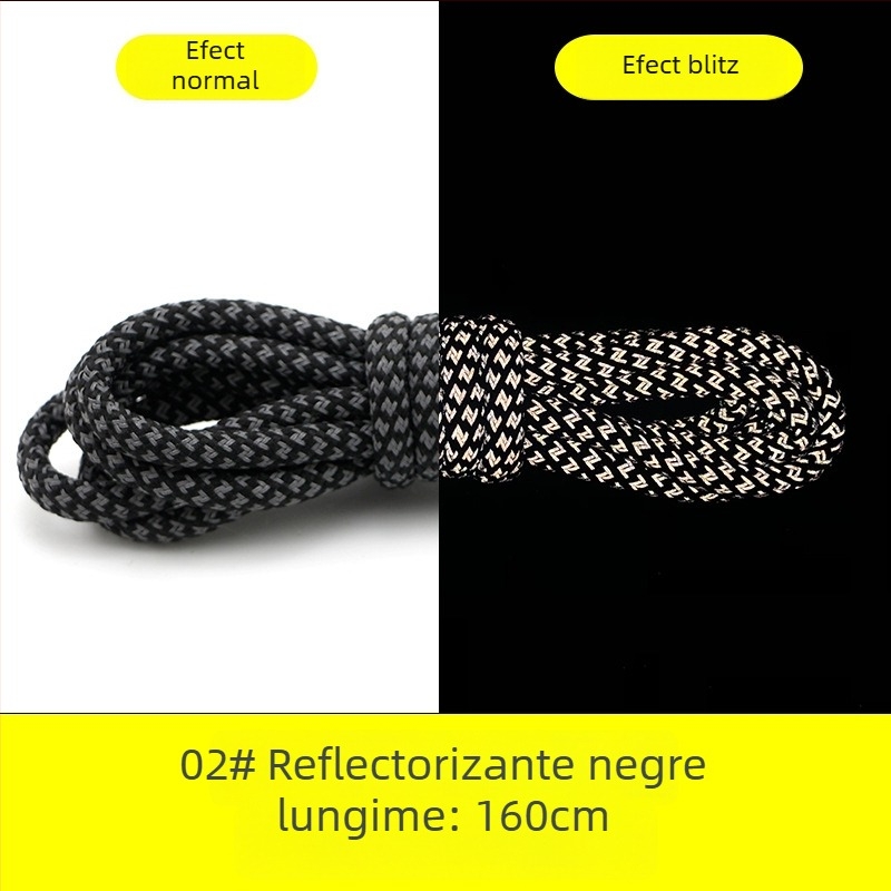 Adidași sneakers cu șireturi rotunde reflectorizante pentru Yeezy 350, 700 și 500 serii (talpă din cauciuc)