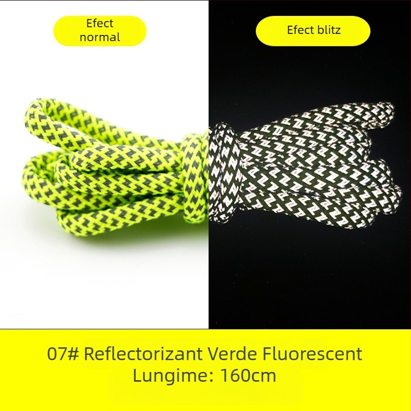 Adidași sneakers cu șireturi rotunde reflectorizante pentru Yeezy 350, 700 și 500 serii (talpă din cauciuc)