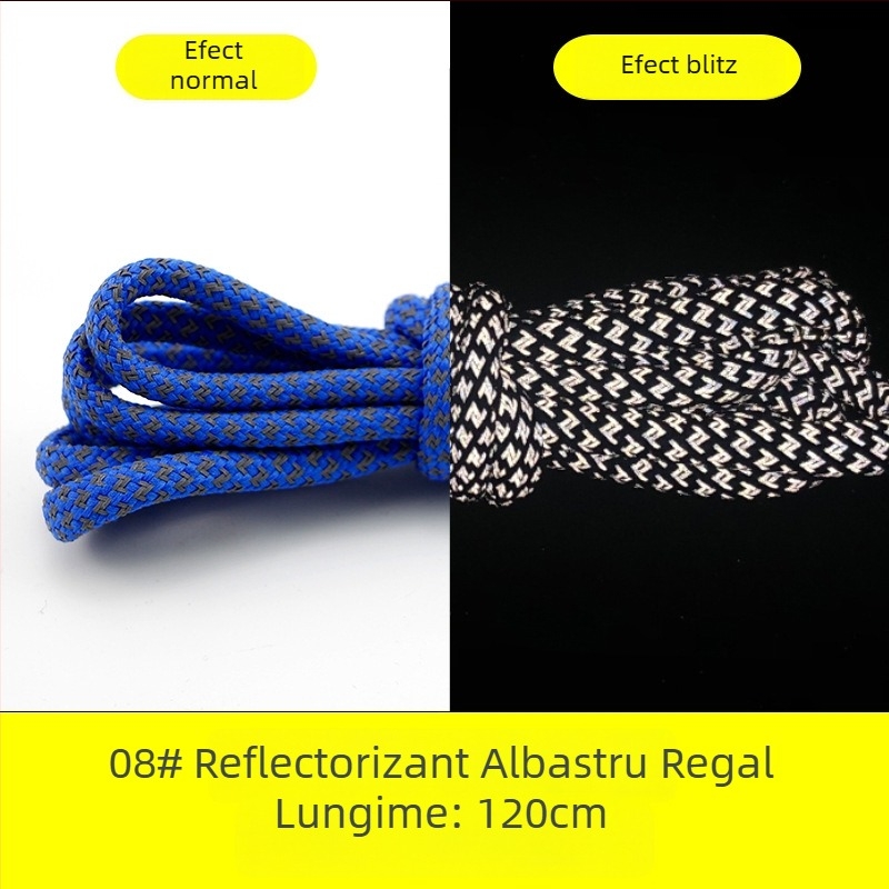 Adidași sneakers cu șireturi rotunde reflectorizante pentru Yeezy 350, 700 și 500 serii (talpă din cauciuc)