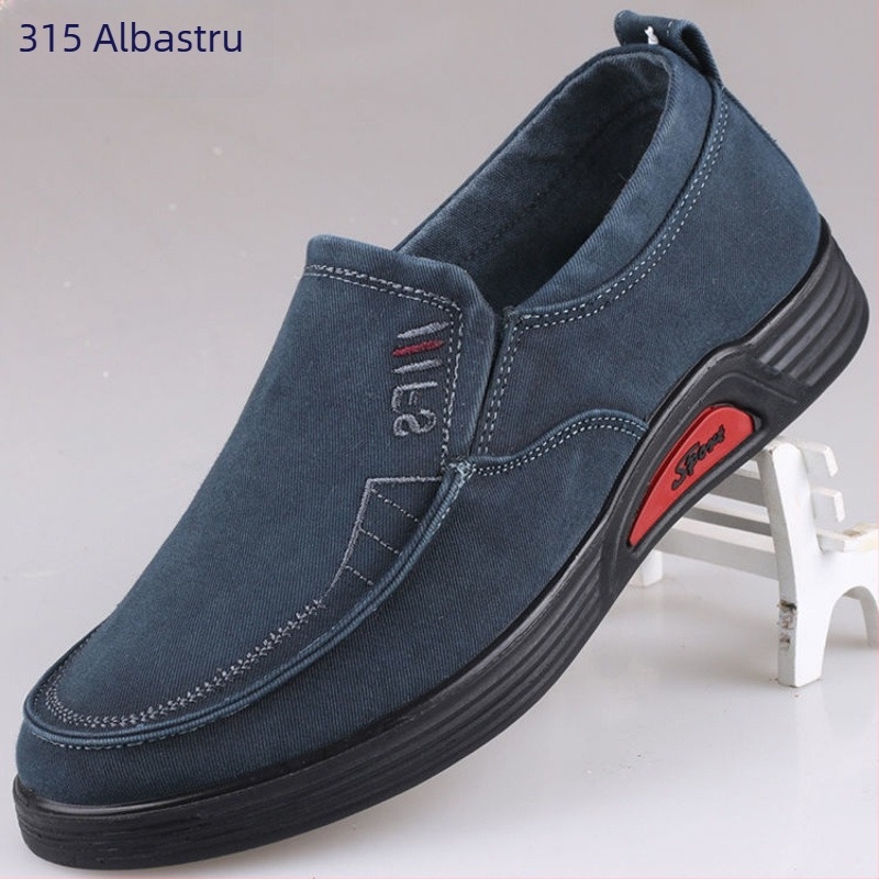 Pantofi casual unisex din denim, vârf rotund, toc mic 1–3 cm, talpă compozită, căptușeală din cânepă